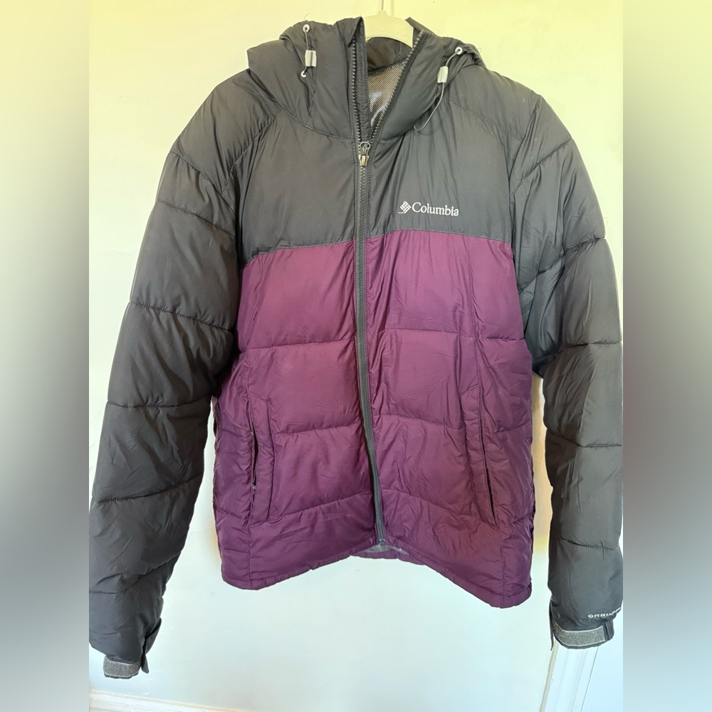 Columbia Women's Puffer Jacket - Gray and Purple